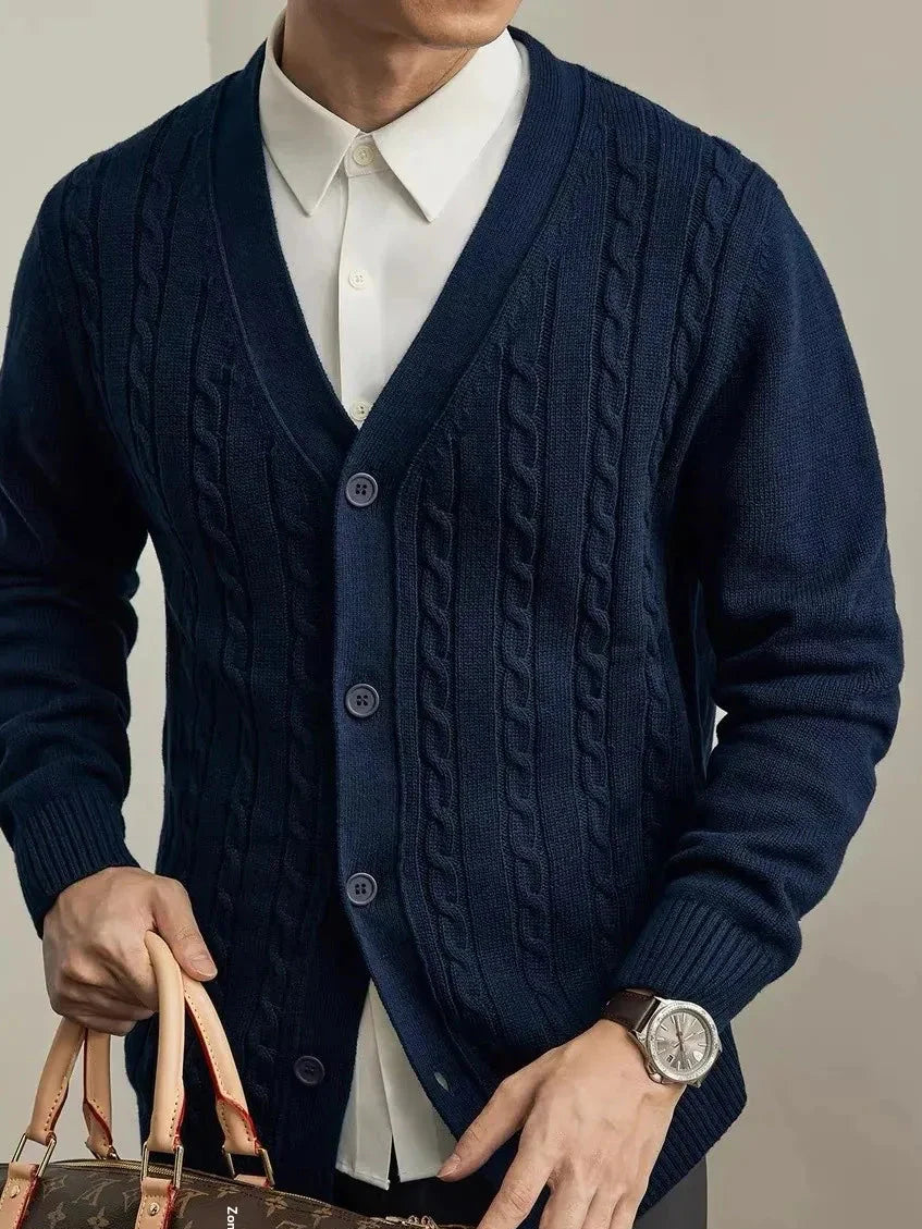 Avellino Cable Knit Cardigan