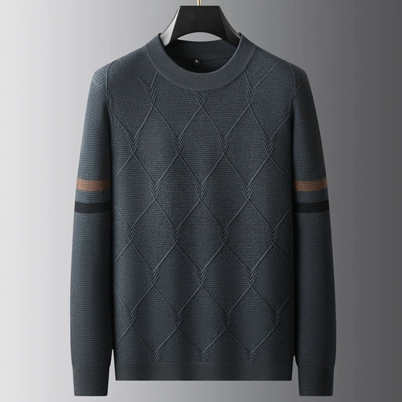 Osier Diamond Weave Crew Knit