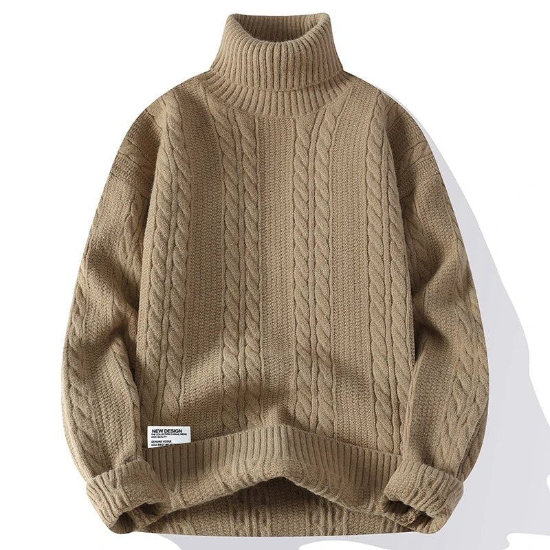 Cable-Knit Turtleneck